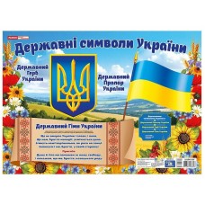 Плакат. Державні символи України (маленький)
